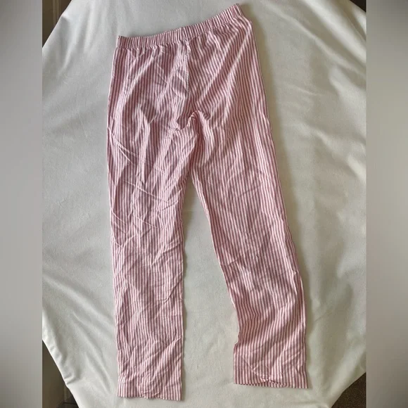 GAP Red/Pink Candy-Striped Pajama Pants, Size XS - Picture 2 of 6